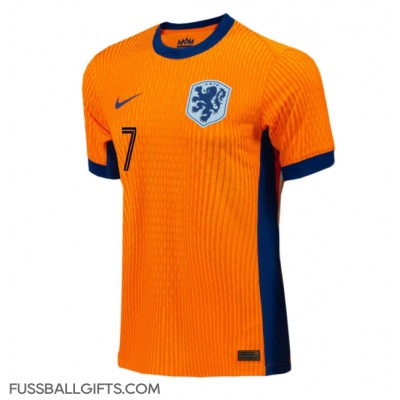 Niederlande Xavi Simons #7 Fußballbekleidung Heimtrikot EM 2024 Kurzarm Niederlande Xavi Simons #7 Fußballbekleidung Heimtrikot EM 2024 Kurzarm